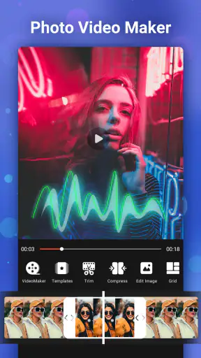 音楽付きのフォトビデオメーカー screenshot