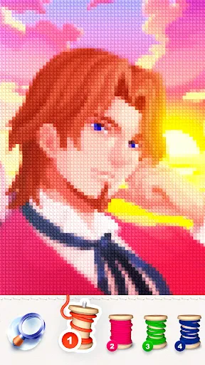 魔法のクロスステッチ:ピクセルアートの塗り絵 screenshot
