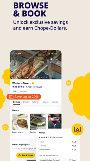 Chope screenshot