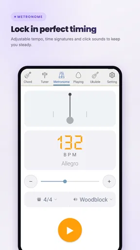 DS 기타코드 - 메트로놈 튜너 우쿨렐레 screenshot