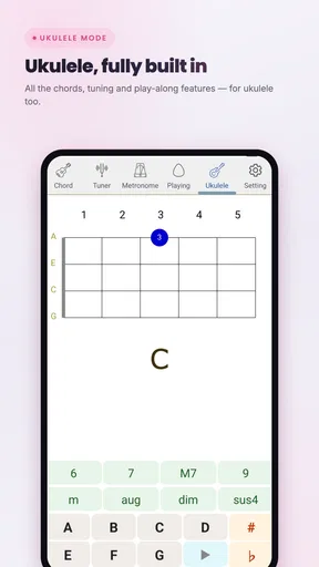 DS 기타코드 - 메트로놈 튜너 우쿨렐레 screenshot