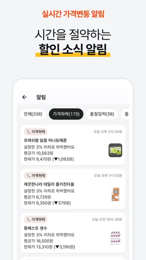 타이밍 - 실시간 가격 변동 알리미, 최저가 쇼핑 screenshot