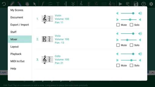 뮤직 라이터 - 악보 제작 및 작곡 screenshot