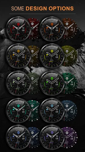 WFP 307 Modern watch face screenshot