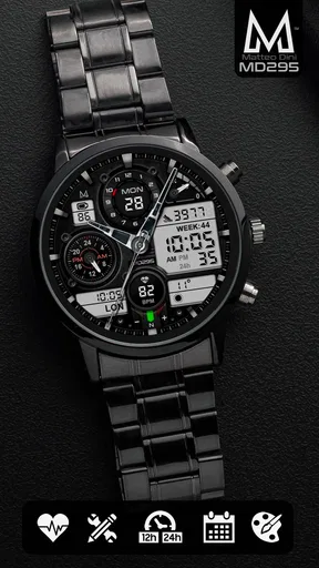 MD295 Analog watch face screenshot