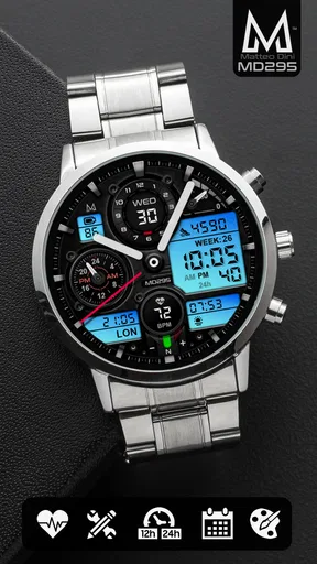 MD295 Analog watch face screenshot