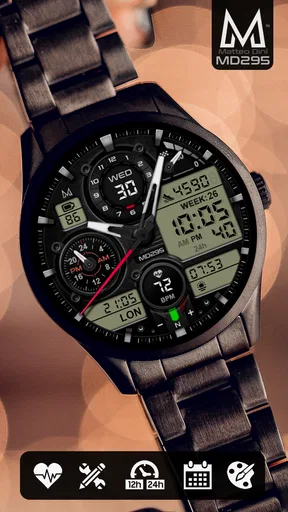 MD295 Analog watch face screenshot