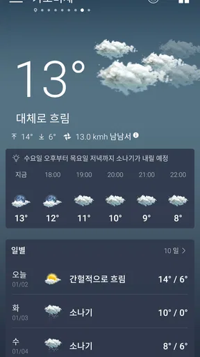 일기 예보 및 비 레이더 라이브 screenshot