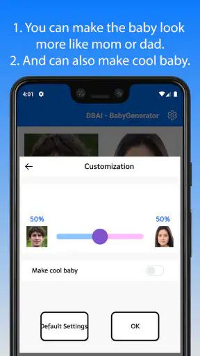 BabyGenerator - 미래의 아기 얼굴 예측 screenshot