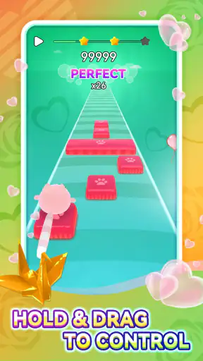 Beat Cats:홉핑 타일 인기 음악 비트 리듬 게임 screenshot