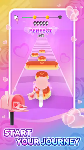 Beat Cats:홉핑 타일 인기 음악 비트 리듬 게임 screenshot