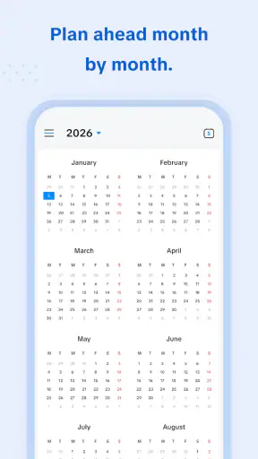 Calendar 2026 screenshot