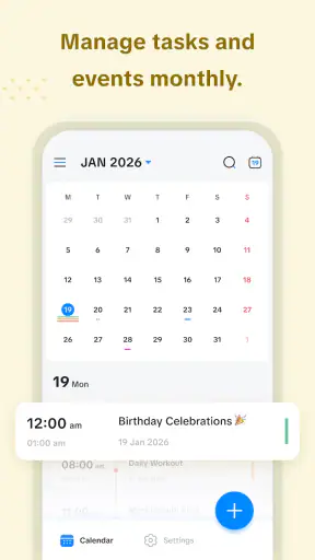 Calendar 2026 screenshot
