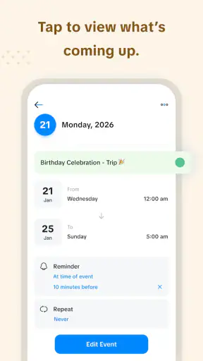 Calendar 2026 screenshot