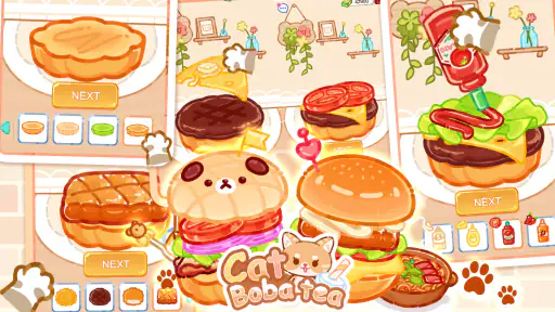 Cat Boba Tea: ASMR 먹방 고수 screenshot