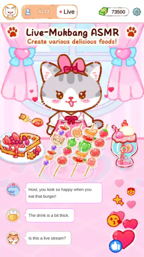 Cat Boba Tea: ASMR 먹방 고수 screenshot