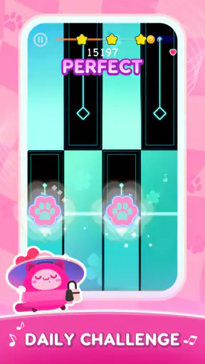 Cat Cute Tiles: 리듬 게임 screenshot