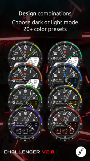 Challenger: Hybrid Watch Face screenshot
