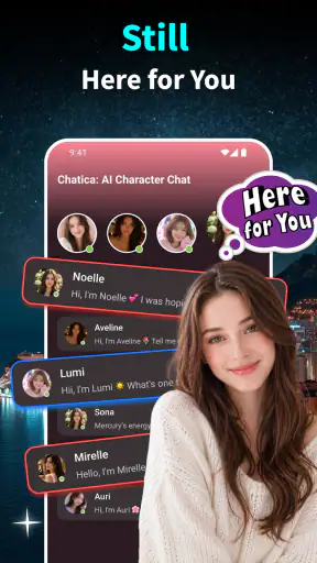 Chatica: 성격 AI채팅어플 screenshot