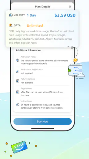 CMLink eSIM: Global eSIM Plan screenshot