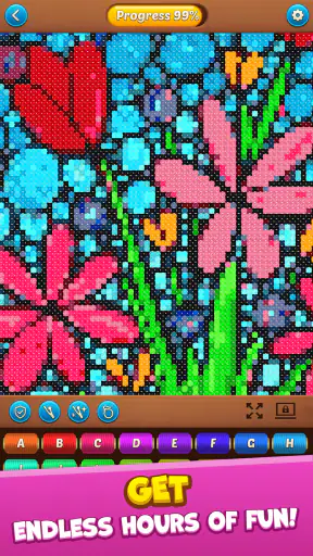 Cross Stitch: Coloring Art screenshot