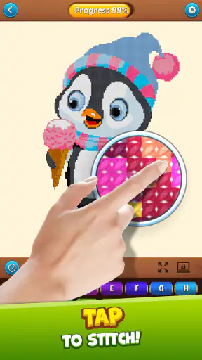 Cross Stitch: Coloring Art screenshot