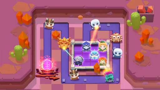 Cube Defender - 타워 디펜스 TD screenshot