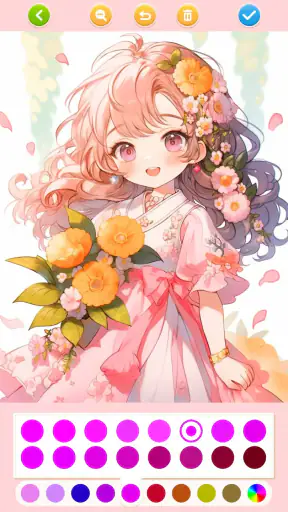 Doll Color: 공주들의 색칠하기게임 screenshot