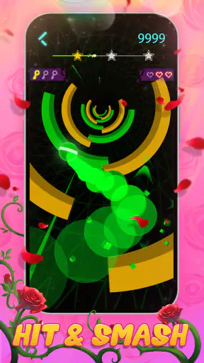 Dream Circles Dash: 리듬 음악 볼 게임 screenshot
