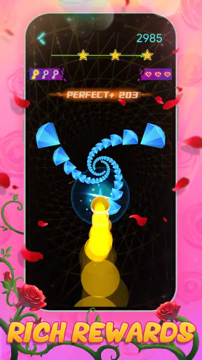 Dream Circles Dash: 리듬 음악 볼 게임 screenshot