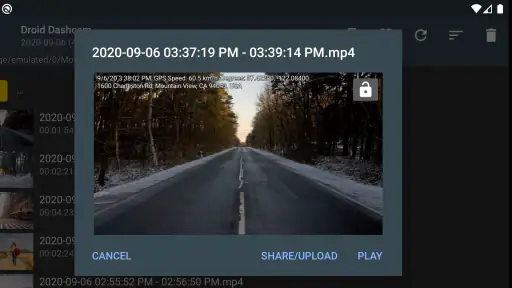 Droid Dashcam (드로이드 대시캠) DVR screenshot