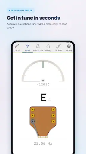 DS 기타코드 - 메트로놈 튜너 우쿨렐레 screenshot