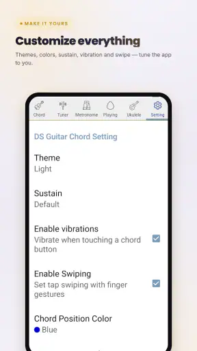 DS 기타코드 - 메트로놈 튜너 우쿨렐레 screenshot