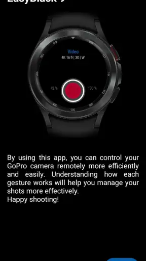 EasyBlack 9 for GoPro, Wear OS screenshot