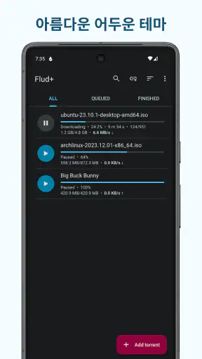 Flud - 토렌트 다운로더 screenshot