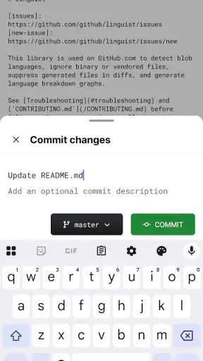 GitHub screenshot