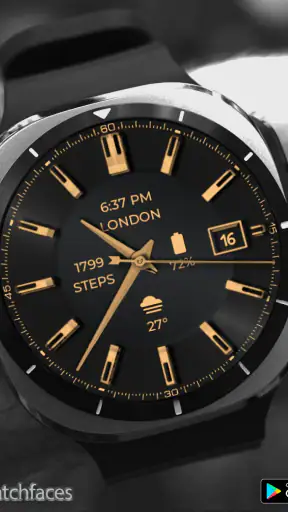 Gold Classic 1 WF Wear OS 5+ screenshot