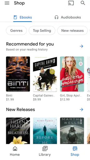 Google Play 북 - 전자책, 만화 및 오디오북 screenshot