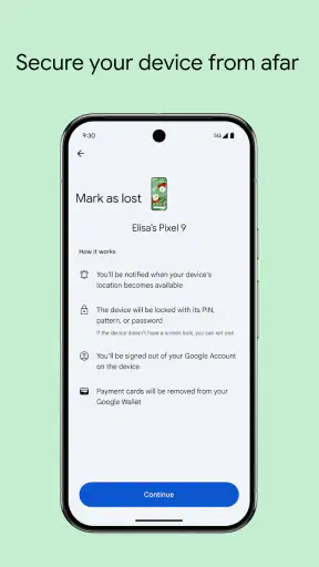 Google의 내 기기 허브 screenshot