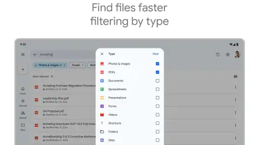 Google 드라이브 screenshot