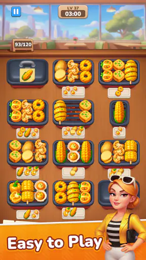 Grill Master: 음식 정렬 퍼즐 screenshot