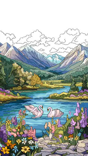 Happy Color® – 컬러링북, 숫자 색칠 게임 screenshot
