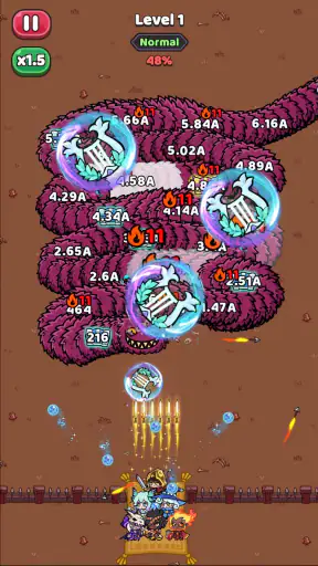 Heroes vs Crazy Wiggler screenshot