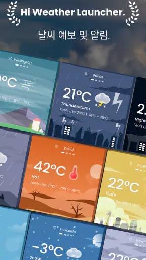 Hi Weather Launcher-라이브 레이더 screenshot