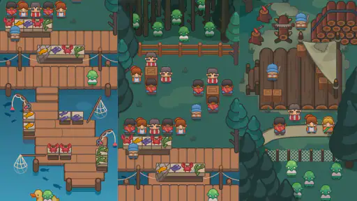 Idle Outpost: 유휴 비즈니스 관리 시뮬레이터 screenshot