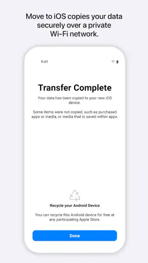 iOS로 이동 screenshot
