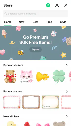 LINE Camera - 사진 편집, 애니메이션 스티커 screenshot