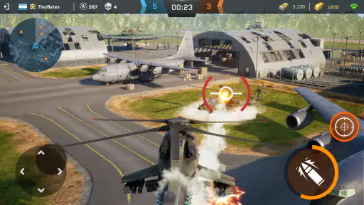 Massive Warfare: 탱크와 헬리콥터 게임 screenshot