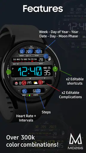 MD266 Classic Watch Face screenshot
