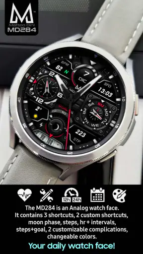 MD284 Analog watch face screenshot